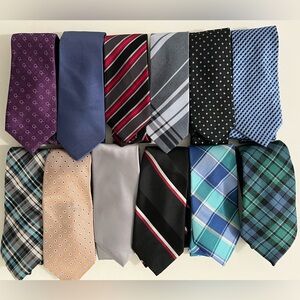 Assorted Men's Ties Collection (12 Ties)